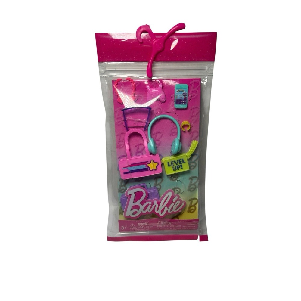 Barbie Accessories, Themed Storytelling Packs for Barbie Dolls, 11 Fashion Acces